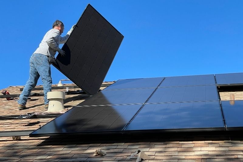 Solar panels installation